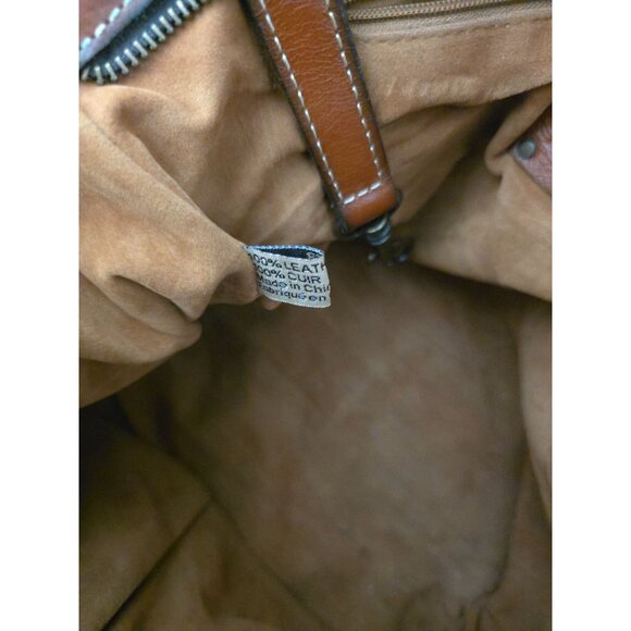 Patricia Nash FLORENCE POPPY Embossed Saddle Leather Brown Tote Shoulder Bag - Picture 8 of 9